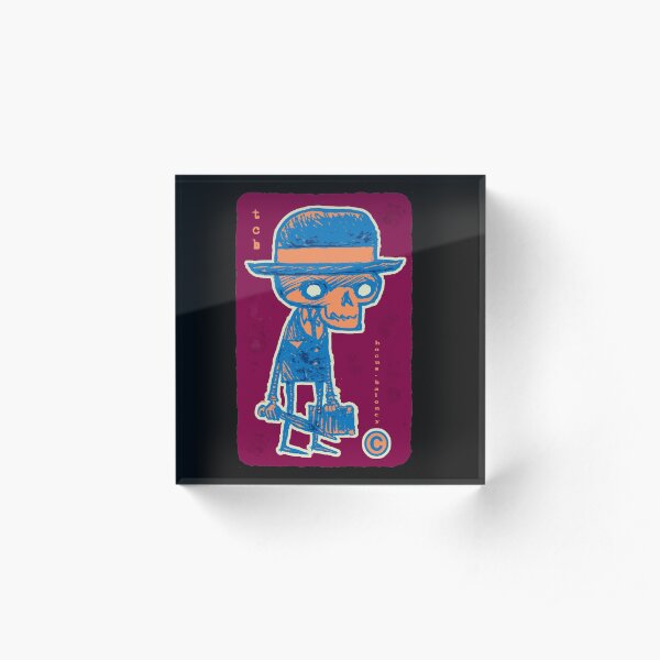 TCB Skull Acrylic Block