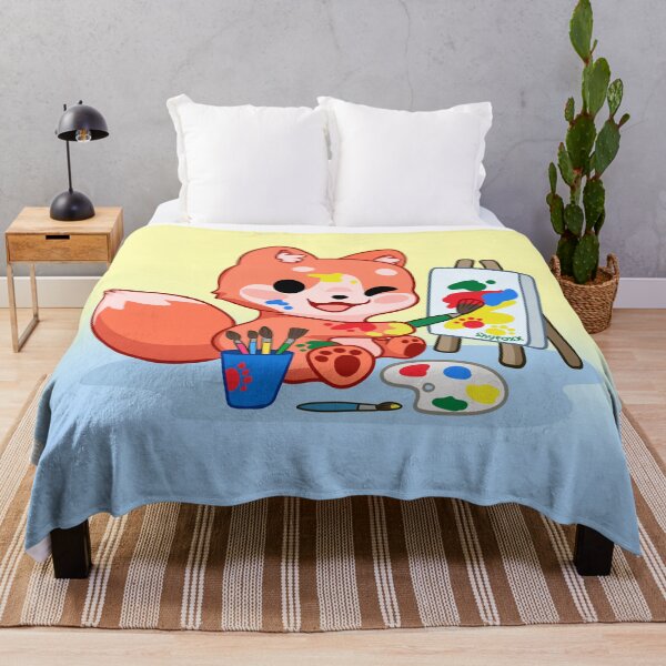 Item preview, Fox Artist Painter Chibi kawaii cute foxy paint brush paint splatter canvas sticker shirt designed and sold by Shyfoxx.