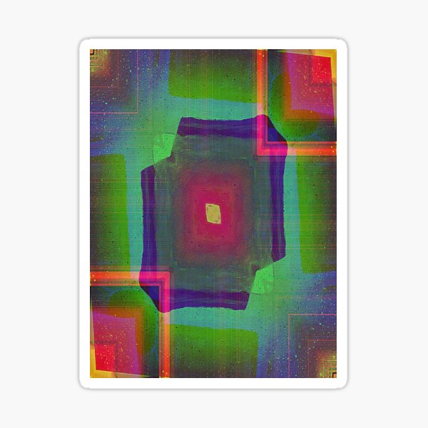 Squares and rectangles Sticker
