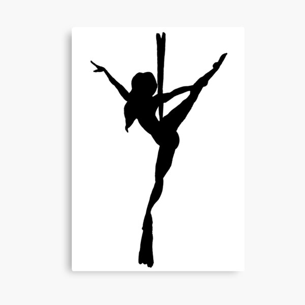 Aperçu de l'œuvre Silhouette noire de tissus aériens créée et vendue par Aurora Gritti.