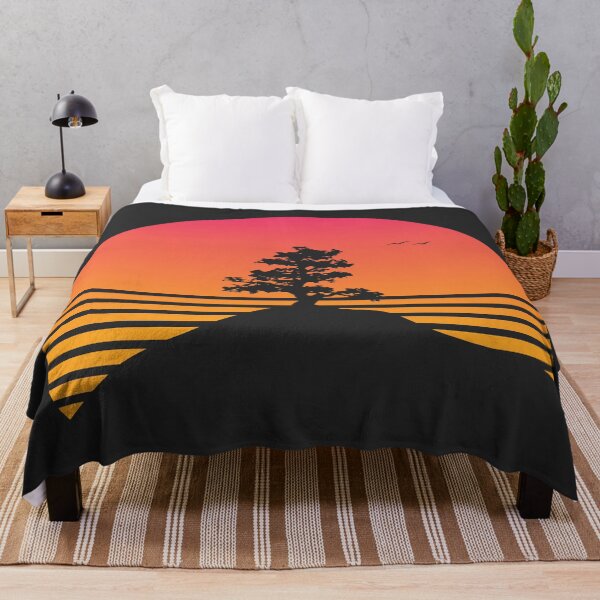 Item preview, Synthwave Tree On A Hill designed and sold by MartineMeeka.