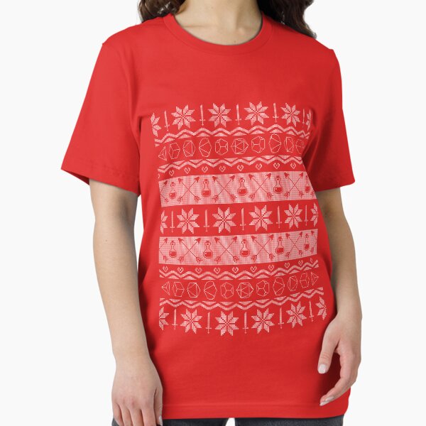 DnD Christmas Fair Isle Jumper Essential T-Shirt