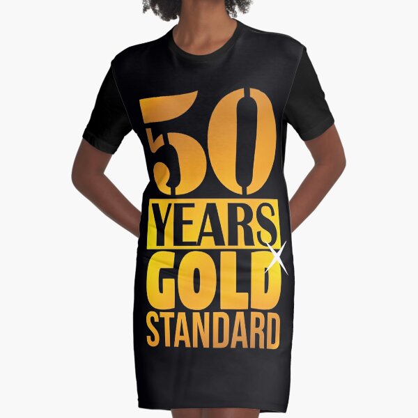 50th anniversary dresses top gold