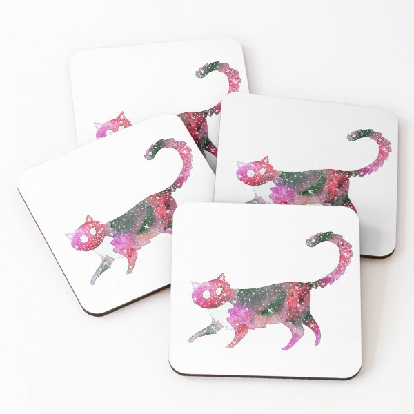 Item preview, Pink galaxy cat designed and sold by alisonsadler.
