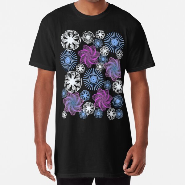 Dancing Spirographs Long T-Shirt