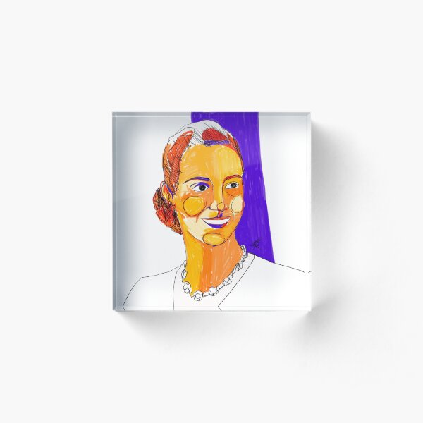 María Eva Duarte de Perón by Aitana Pérez Bloque acrílico