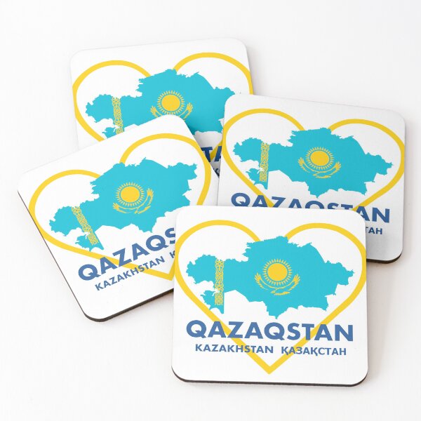 Item preview, Kazakhstan map Qazaqstan map with Kazakhstan Flag and Heart, I love Kazakhstan, I love Qazaqstan designed and sold by osuleimen.