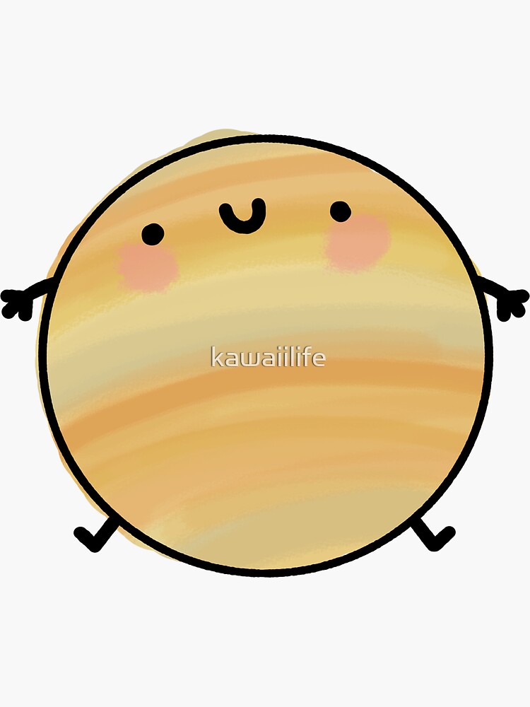 "Kawaii Jupiter Sticker by kawaiilife Redbubble