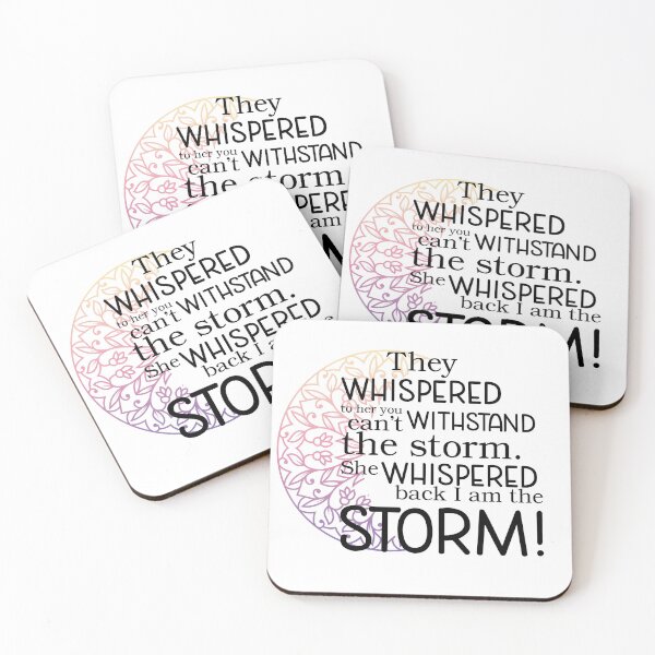 Item preview, She whispered back I am the storm! designed and sold by faithfullyyours.