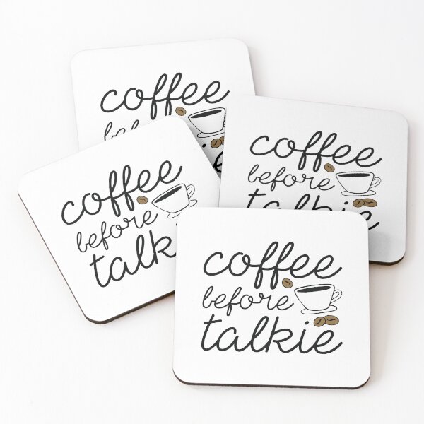 Item preview, Coffee Before Talkie designed and sold by LuckyFoxDesigns.