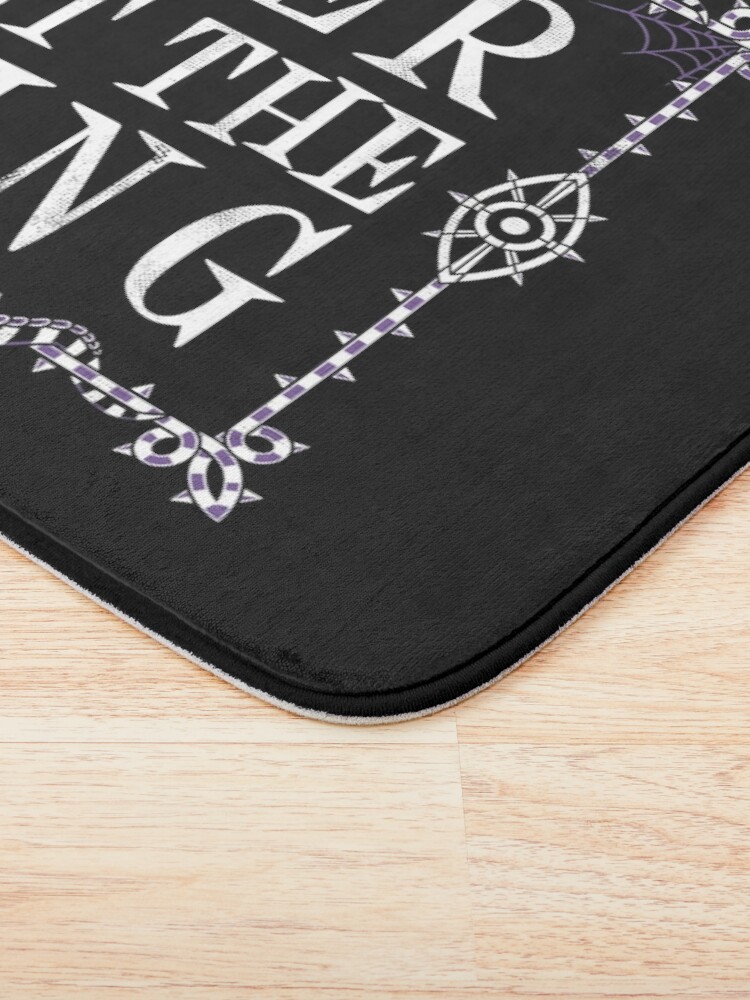 Alternate view of Never Trust The Living - Beetlejuice - Creepy Cute Goth - Occult Bath Mat