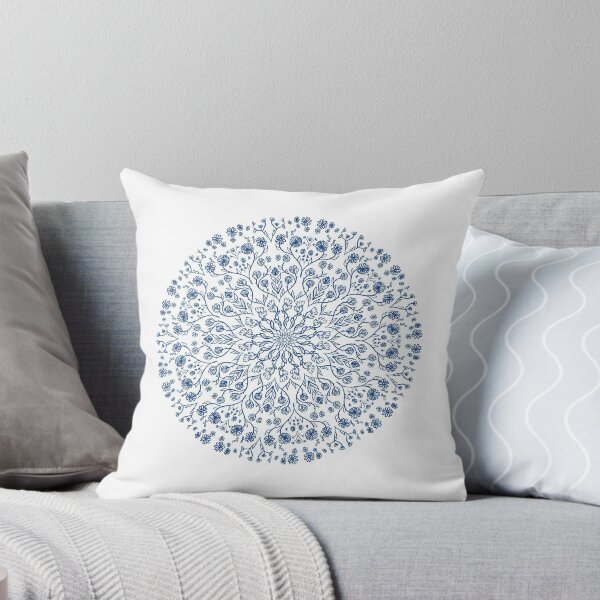 Item preview, Blue Floral Mandala Design designed and sold by mayoop.