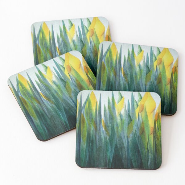 Item preview, stylized yellow lily buds designed and sold by TessAndre.