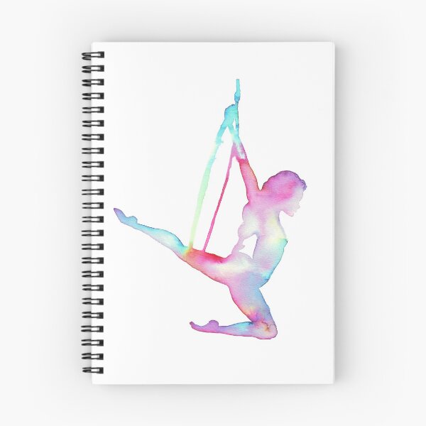 Item preview, Rainbow Silhouette Aerial Lyra Hoop designed and sold by Aurora Gritti.