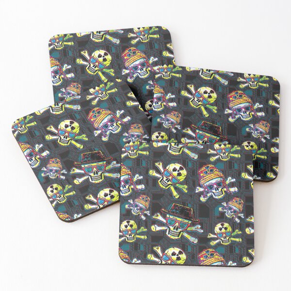 Item preview, Rad Skulls With Shades Pattern designed and sold by MudgeStudios.