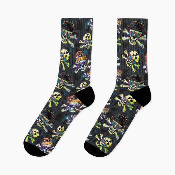 Item preview, Rad Skulls With Shades Pattern designed and sold by MudgeStudios.