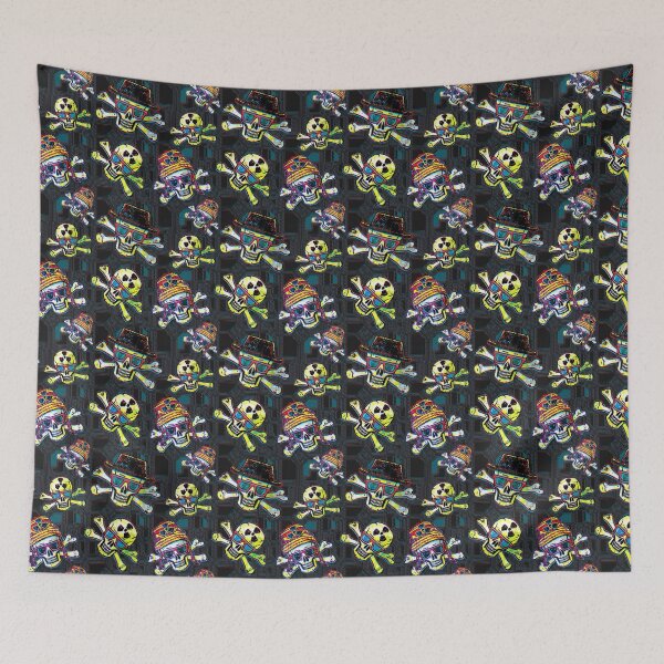 Item preview, Rad Skulls With Shades Pattern designed and sold by MudgeStudios.
