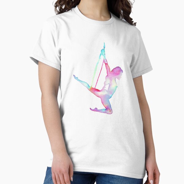 Item preview, Rainbow Silhouette Aerial Lyra Hoop designed and sold by Aurora Gritti.