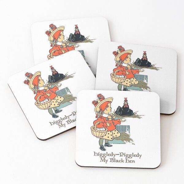 Item preview, HIGGLEDY, PIGGLEDY, MY BLACK HEN (clear background with text) designed and sold by johndhalsted.