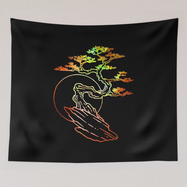 Item preview, Bonsai Japanese Abstract Artistic Art Gift Idea designed and sold by haselshirt.