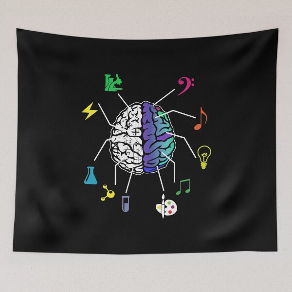 Item preview, Colorful Brain Abstract Artistic Art Gift Idea designed and sold by haselshirt.