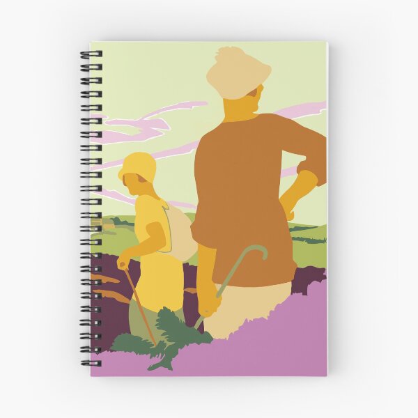 Item preview, Hiking, fellwalking in the Yorkshire Moors retro travel designed and sold by aapshop.