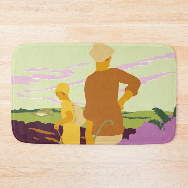 Item preview, Hiking, fellwalking in the Yorkshire Moors retro travel designed and sold by aapshop.