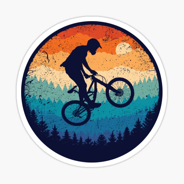 Mountain Biking Stickers for Sale