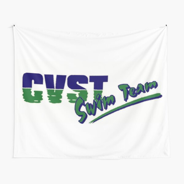 CVST Swimming Rectangle Logo Tapestry