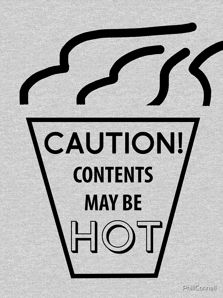 Thumbnail 3 of 3, Fitted V-Neck T-Shirt, CAUTION! Contents may be HOT. designed and sold by PhillConnell.