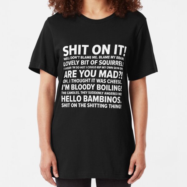 Martin Friday Night Dinner Quotes Slim Fit T-Shirt