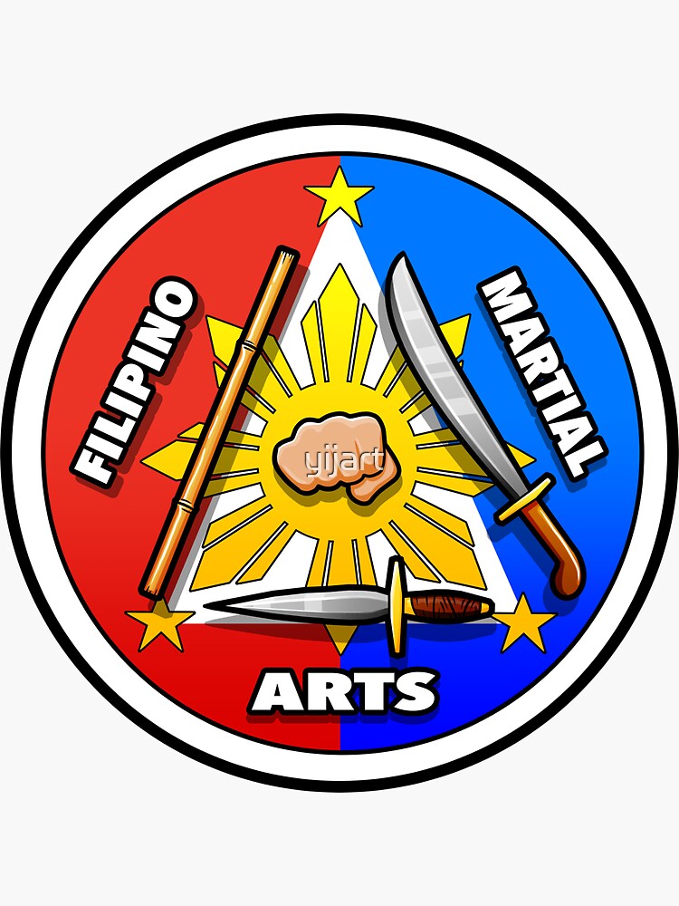 "Filipino Martial Arts Logo (Triangle style)" Sticker by yijart Redbubble