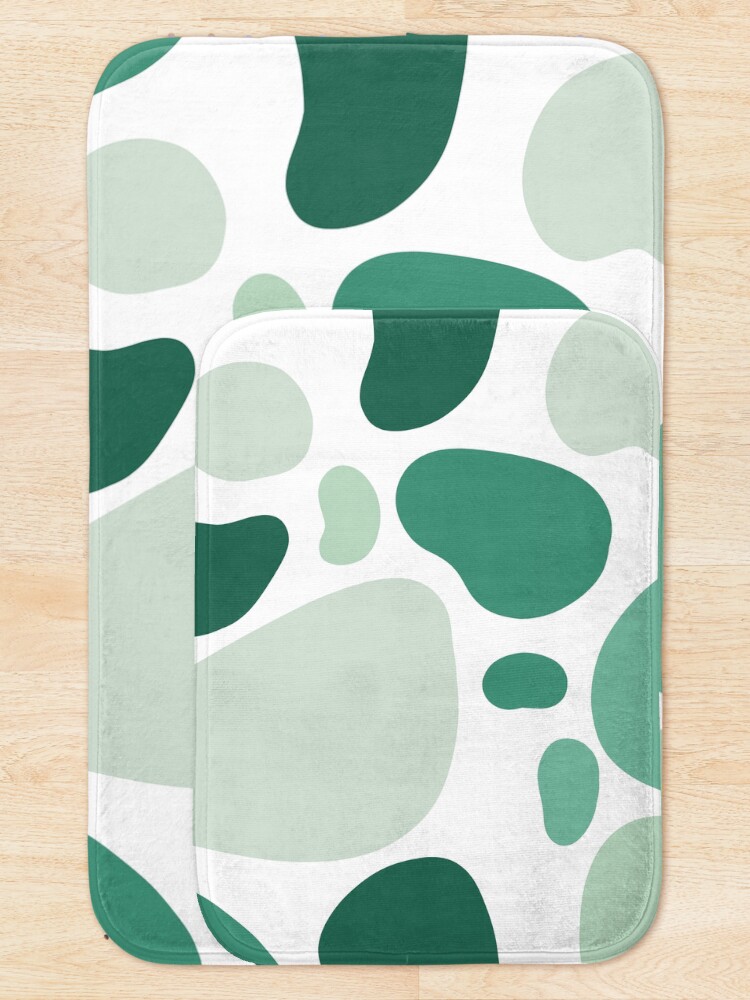 Alternate view of mint abstract Bath Mat