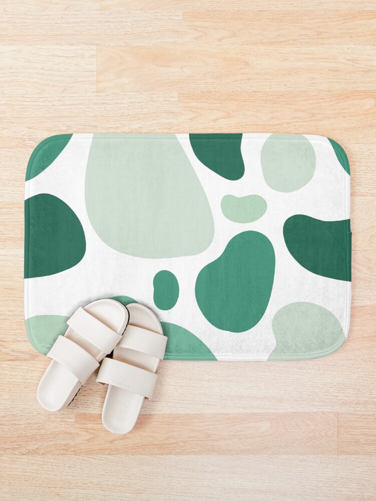 Alternate view of mint abstract Bath Mat