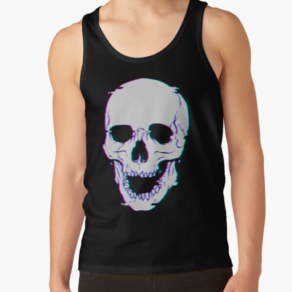 Glitch Skull Tank Top