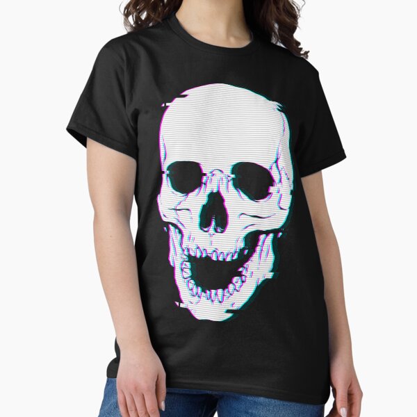 Vista previa del artículo con la obra «Glitch Skull», diseñado y vendido por deniart.