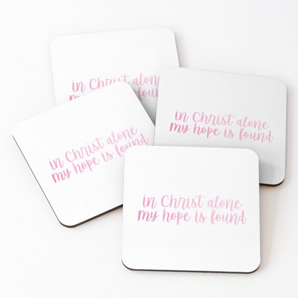 Item preview, IN CHRIST ALONE MY HOPE IS FOUND (PINK) designed and sold by christikdesigns.