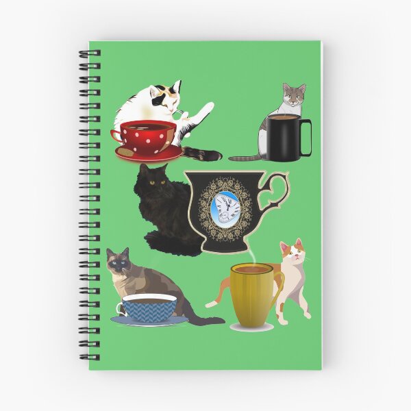 Item preview, Time for Tea with a black kitty and friends designed and sold by DAscroft.