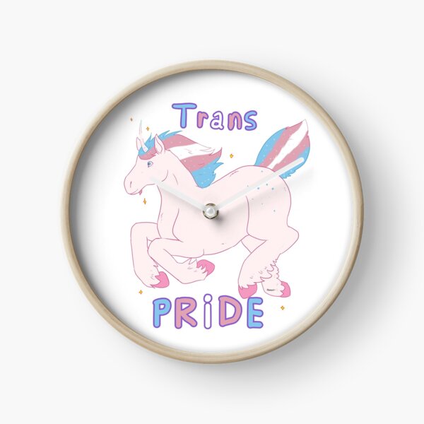 Licorne Trans Pride Horloge
