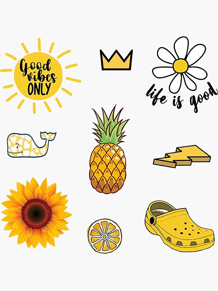 yellow pack sticker by sifasunny redbubble