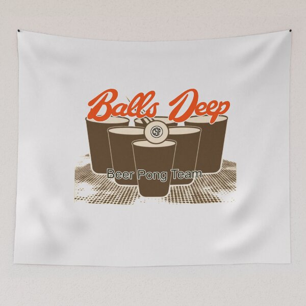 Item preview, Balls Deep - Beer Pong Team designed and sold by crazy-s-factory.