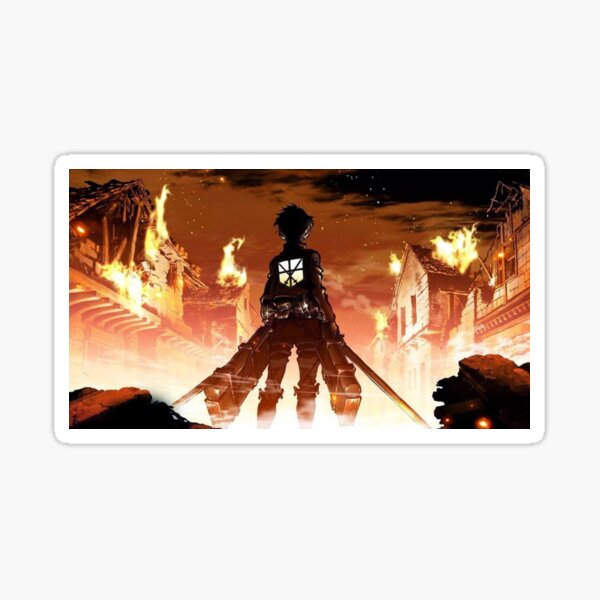 Attack on Titan anime best posters Sticker