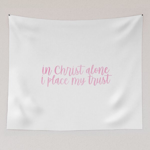 Artikelvorschau, ICH VERTRAUE NUR AUF CHRISTUS (ROSA) entworfen und verkauft von christikdesigns.