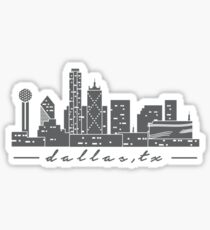 Dallas Skyline Sticker