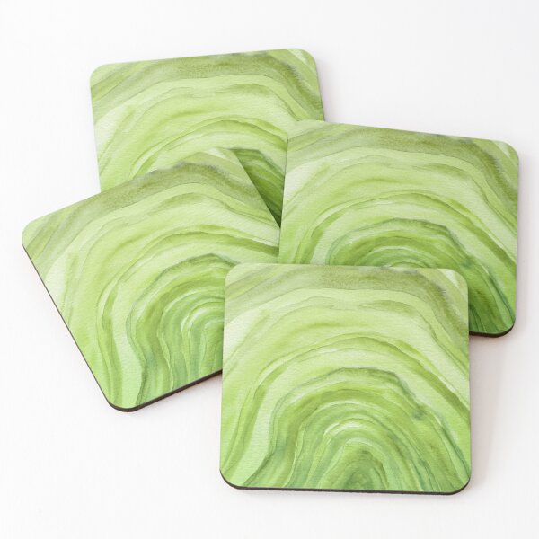 Item preview, Lime Green Agate II Watercolor Pattern designed and sold by blueskywhimsy.