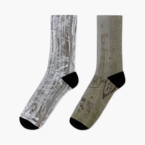 Item preview, Winter Trees Love Carvings, Knox Farm State Park Winter 2013 designed and sold by Jocelyn Sperduto Art.