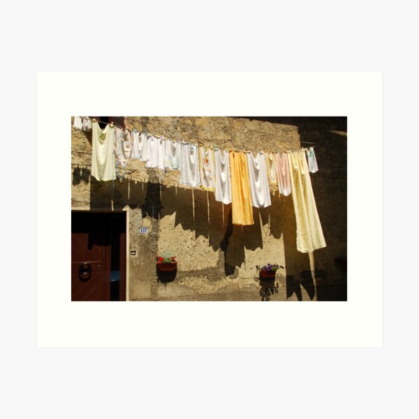 Hanging Out in Corchiano-Italy Art Print