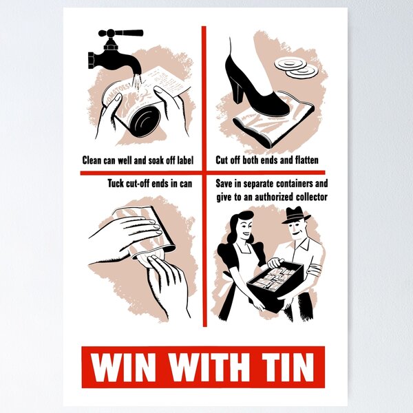 Item preview, Win With Tin -- World War Two designed and sold by warishellstore.