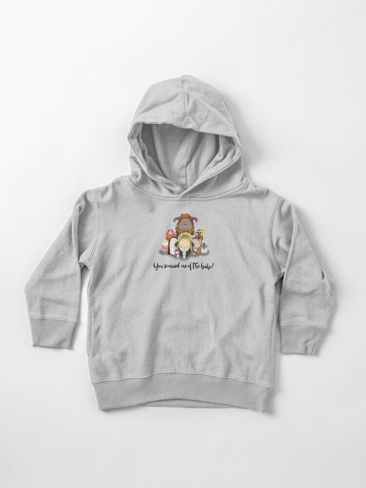 Thumbnail 1 of 5, Toddler Pullover Hoodie, You Remind me of the Babe designed and sold by Laura Deakin.