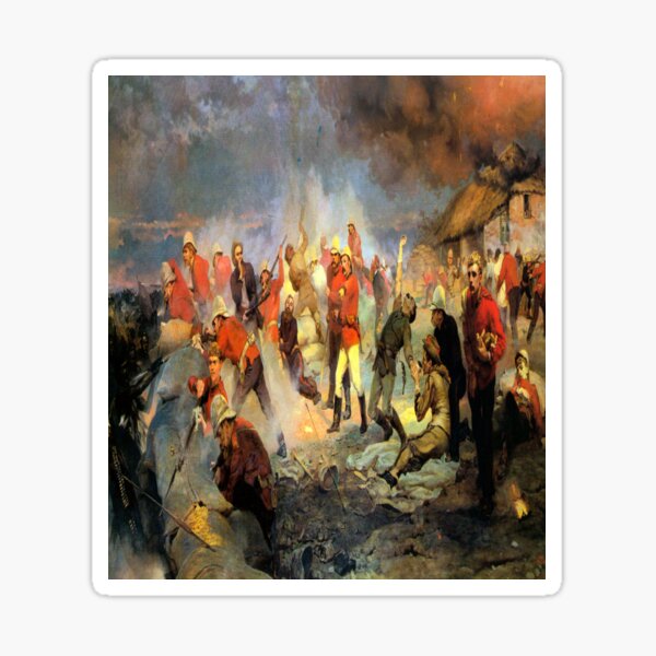 The Defense of Rorke's Drift, January 22, 1879-Elizabeth Thompson Sticker